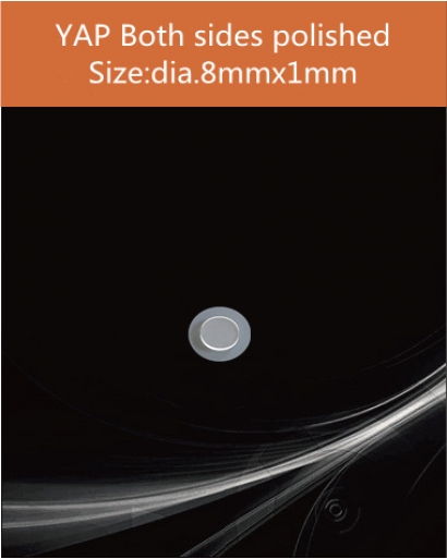 YAP Ce scintillator, YAP Ce crystal, Ce doped YAP scintillation crystal, Scintillation YAP Ce, YAP:Ce  dia.8x1mm